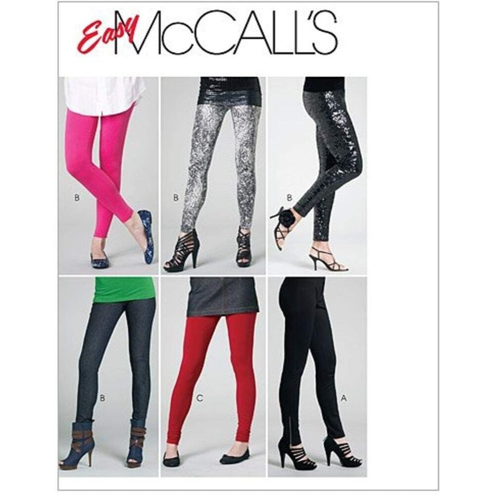 McCalls Sewing Pattern M6173 Misses Easy‎ Pants & Leggings XS-M
